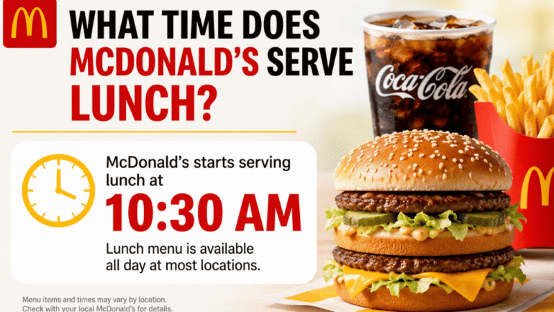 What Time Does McDonald’s Serve Lunch? McMenu Schedule